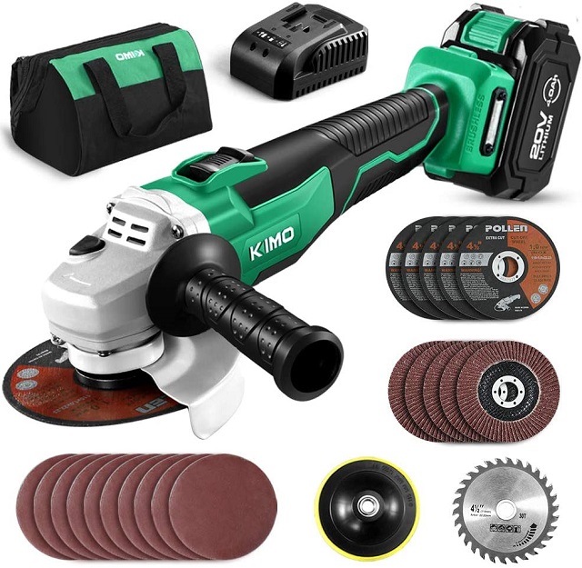 Kimo 20V Brushless Cordless Angle Grinder