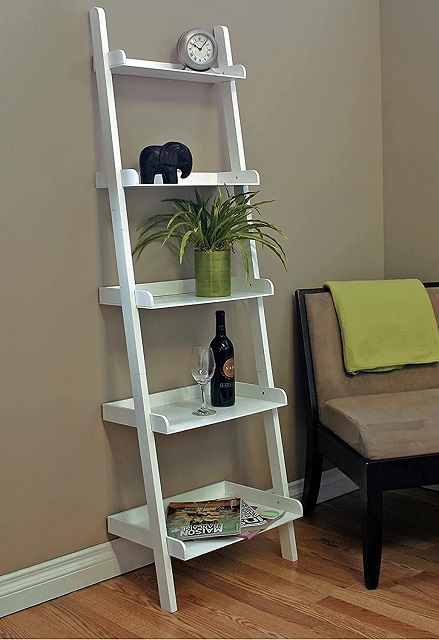 Kiera Grace Modern 5-Tier Wood Bookshelf