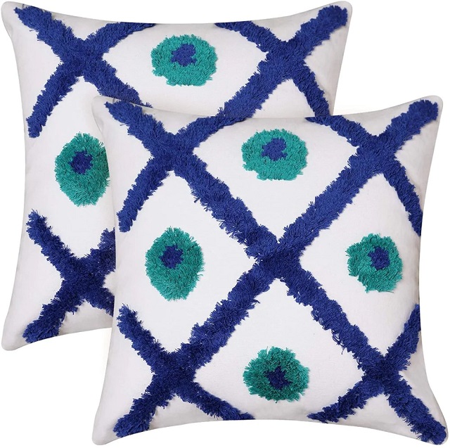 Deconovo Boho Decorative Tufted Throw Pillow Cover